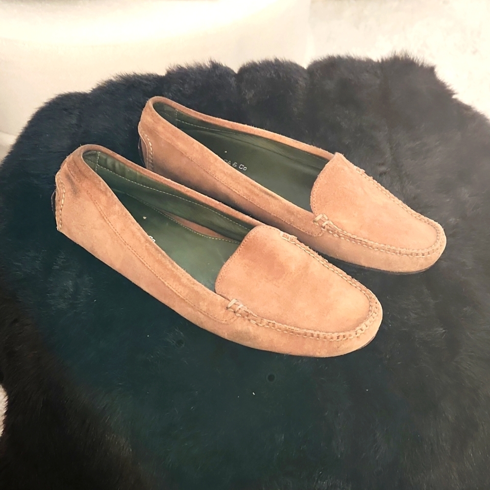 Fieramosca & Co light brown suede driving loafer Sz. 8.5.